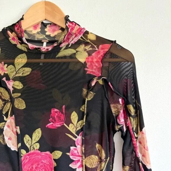 Free People Charlie Printed Mesh Top - Picture 5 of 7